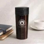 450ml Thermal Mug – Double Insulated and Leakproof Stainless Steel – Brown